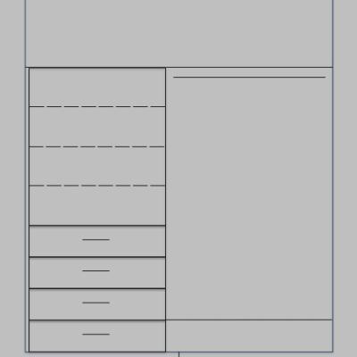1200 1500 2 Door Deluxe Robe Long Hang 